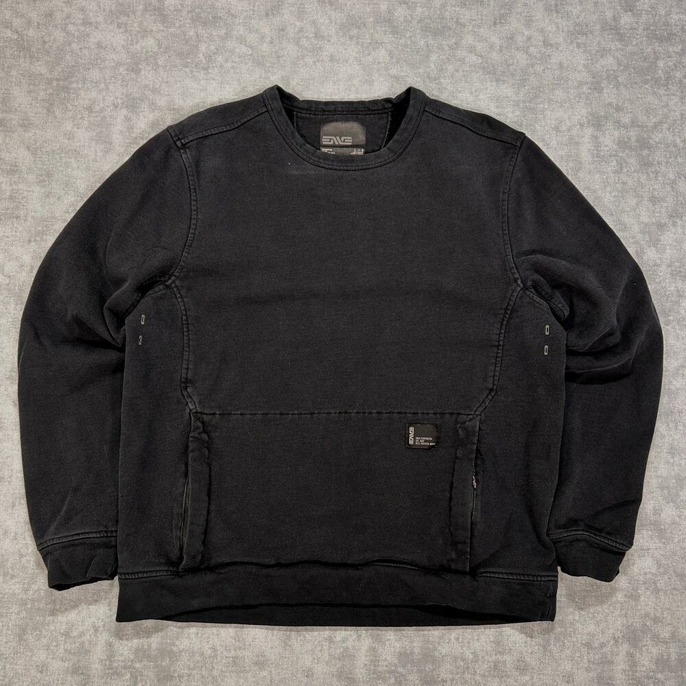 ENVE Composites black wool blend performance athleisure heavy sweatshirt mens L